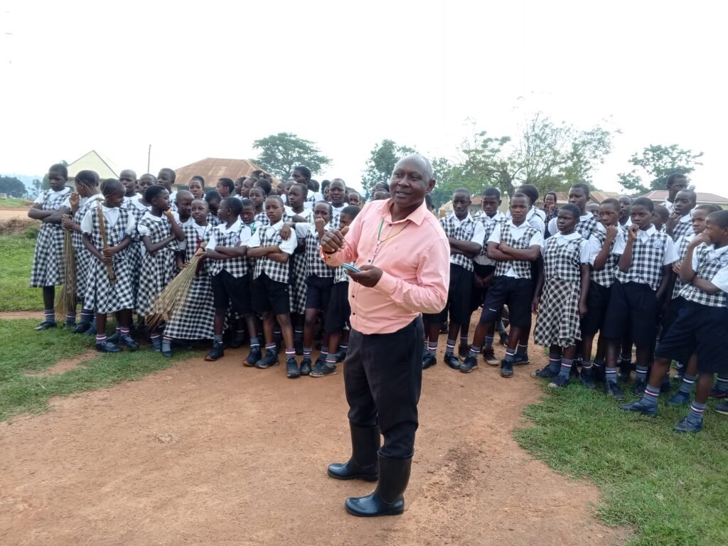 Pupils during the community engagement